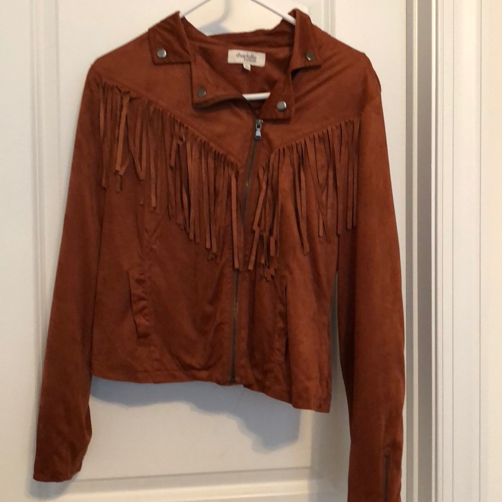 Tan Fringe Jacket